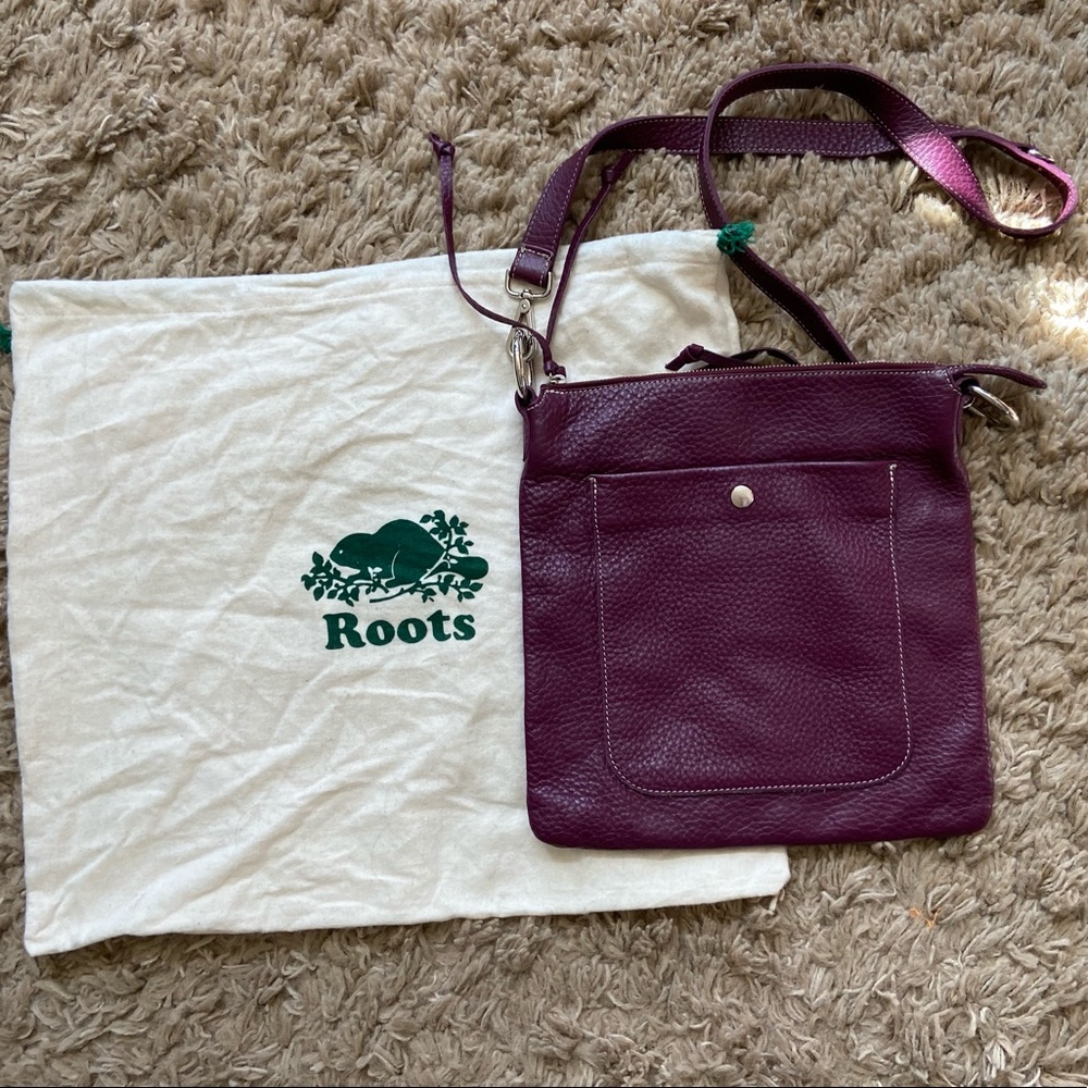 Roots Purple Crossbody Bag